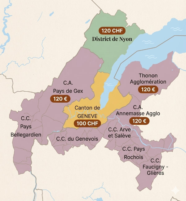 Carte des zones d'intervention